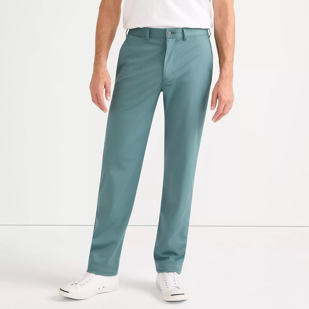 Lands' End Men's Traditional Fit Performance Flex Golf Pants Size 40 Green